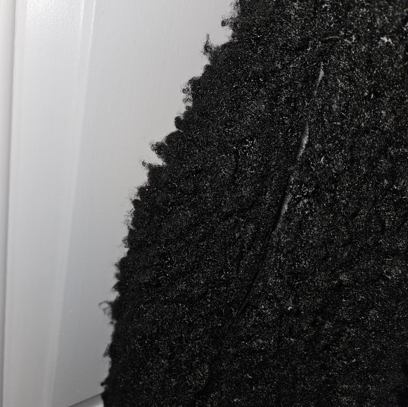 Fashion Nova All About Me Fuzzy Coat- Black - Picture 4 of 4